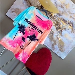 3/$12 Paradise City Tie Dye Tee